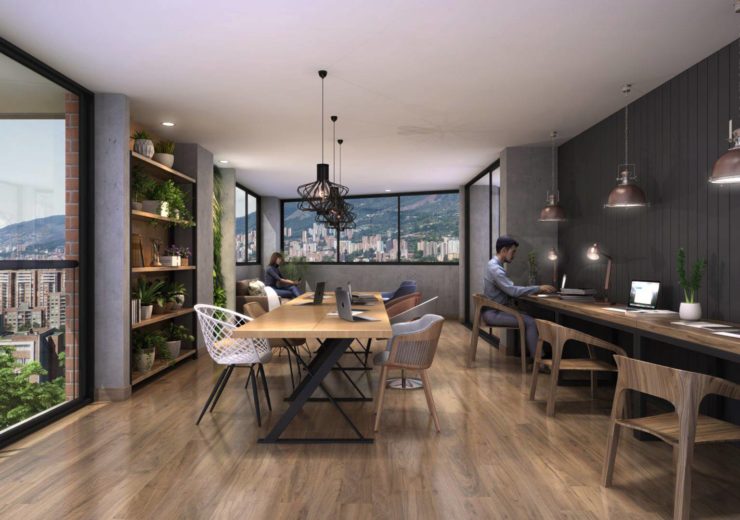 Manzanal, Render Coworking